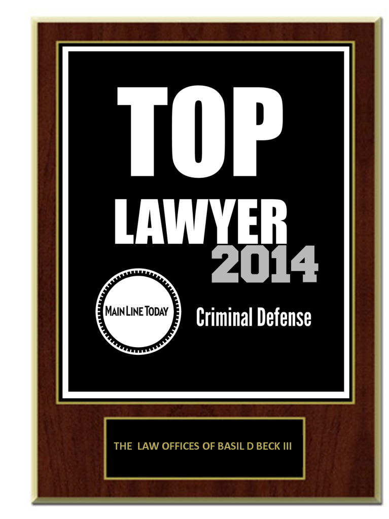 2014 TOP LAWYER IN PA Basil D Beck III